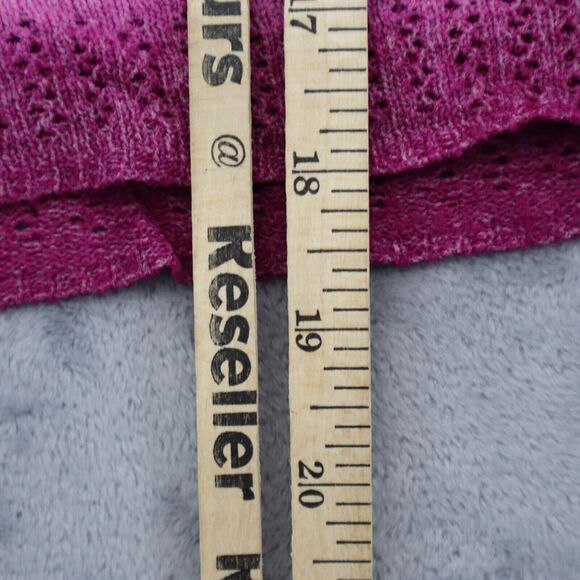 Bisou Bisou Sweater Womens M Purple Long Sleeve Round Neck Tight Knit Pullover - Picture 6 of 16